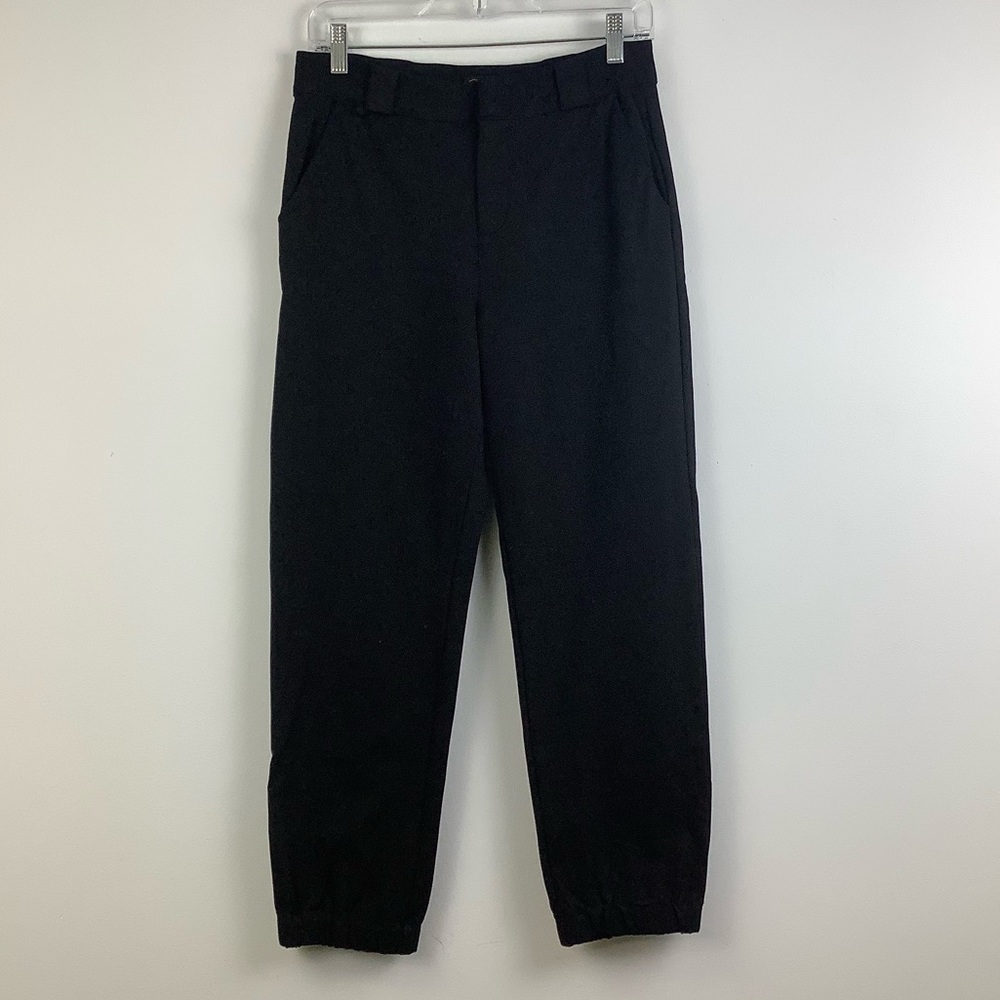 Shinestar Knit Jogger Style Pants in Black - Picture 1 of 5